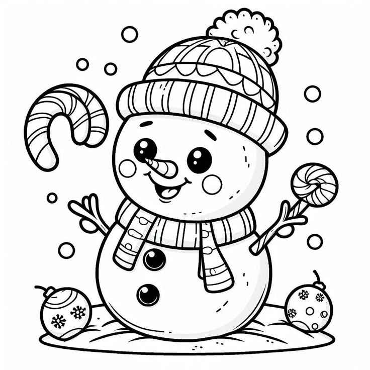 Schneemänner Ausmalbilder 382