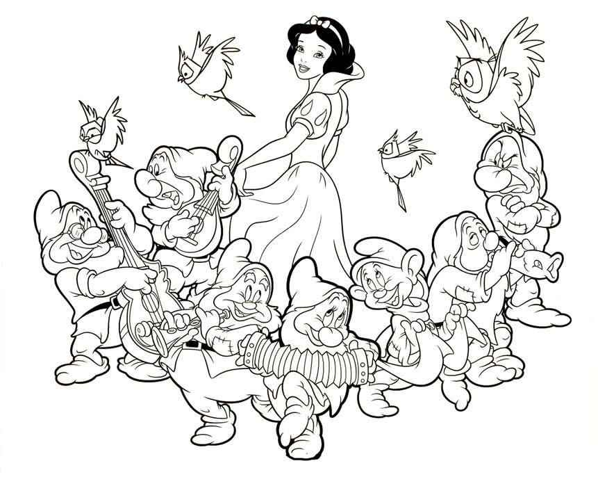 Schneewittchen Ausmalbilder 838