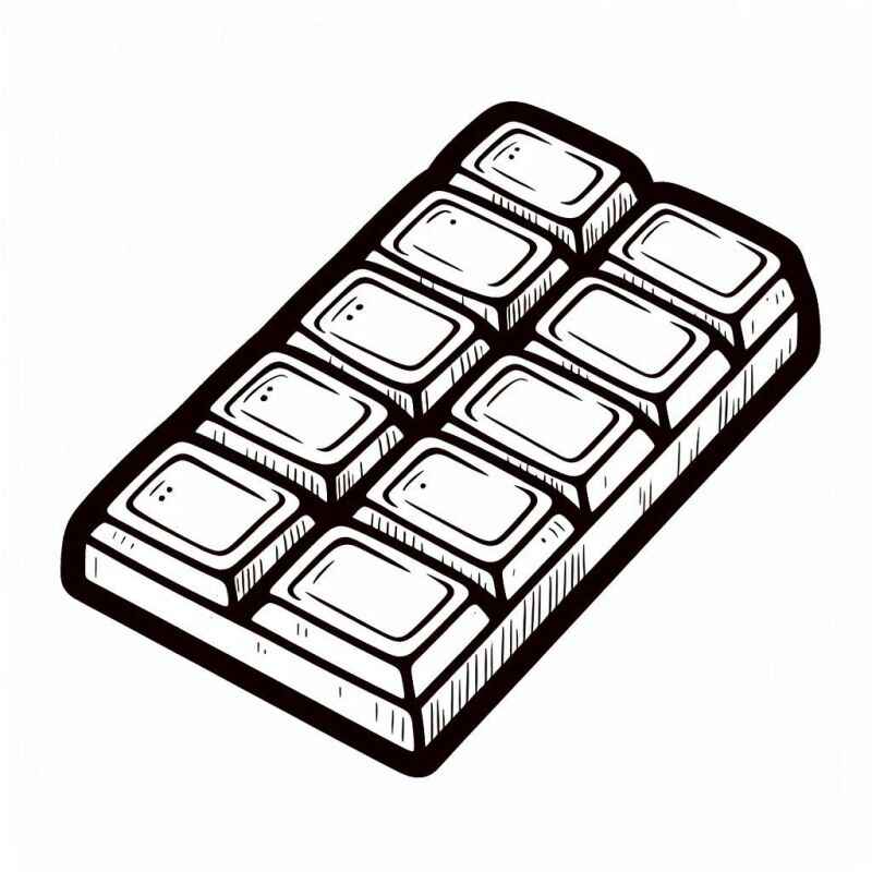 Schokolade Ausmalbilder 660