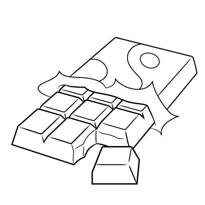 Schokolade Ausmalbilder 932