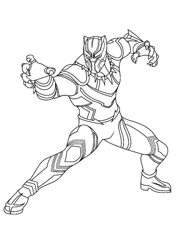 Schwarzer Panther Ausmalbilder 085