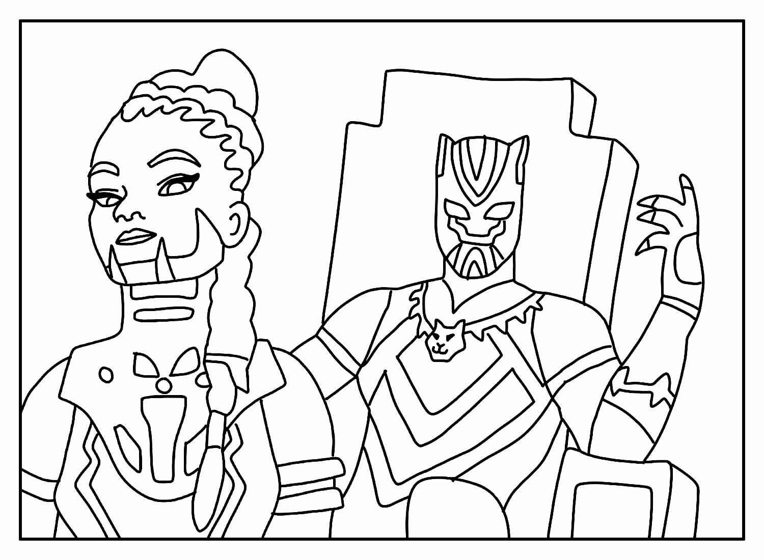 Schwarzer Panther Ausmalbilder 367