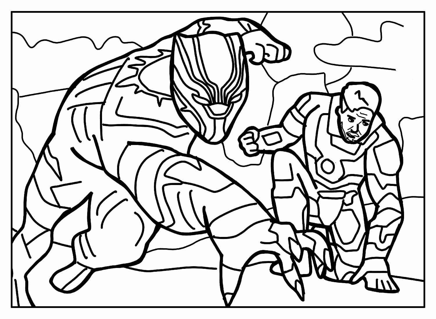 Schwarzer Panther Ausmalbilder 372