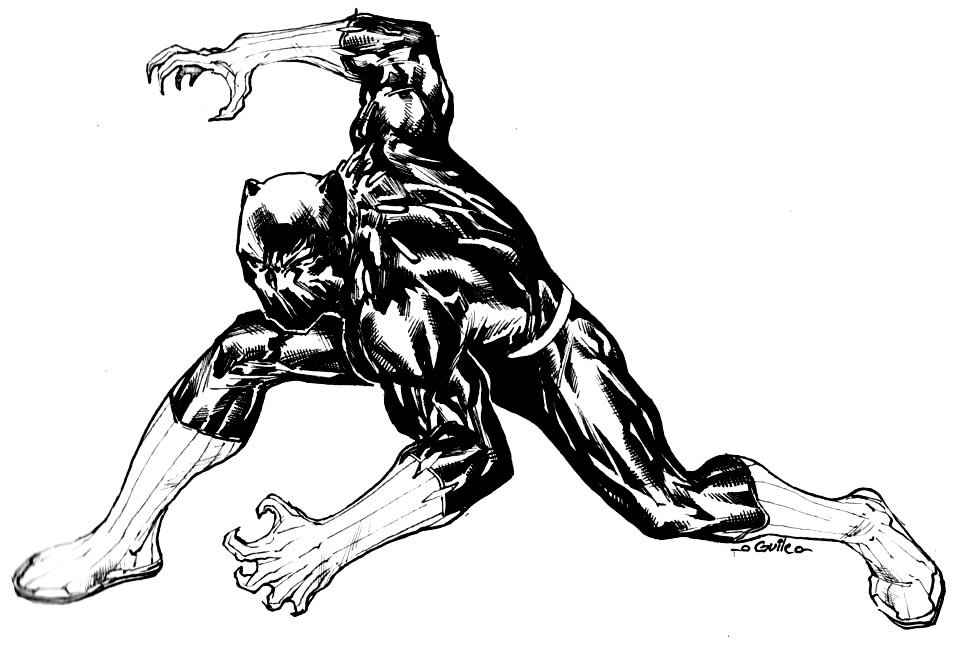 Schwarzer Panther Ausmalbilder 396