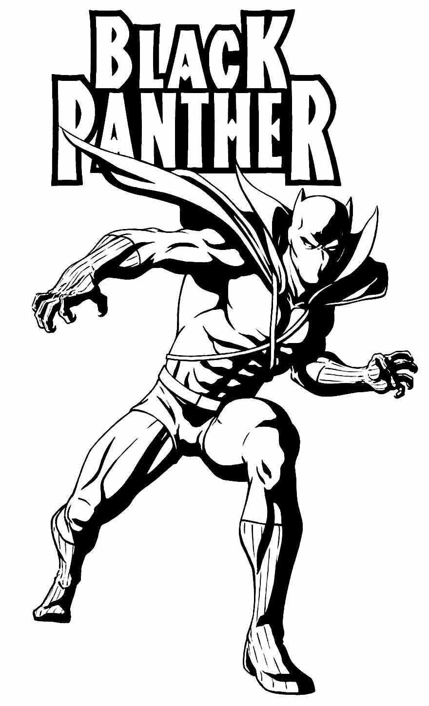 Schwarzer Panther Ausmalbilder 435