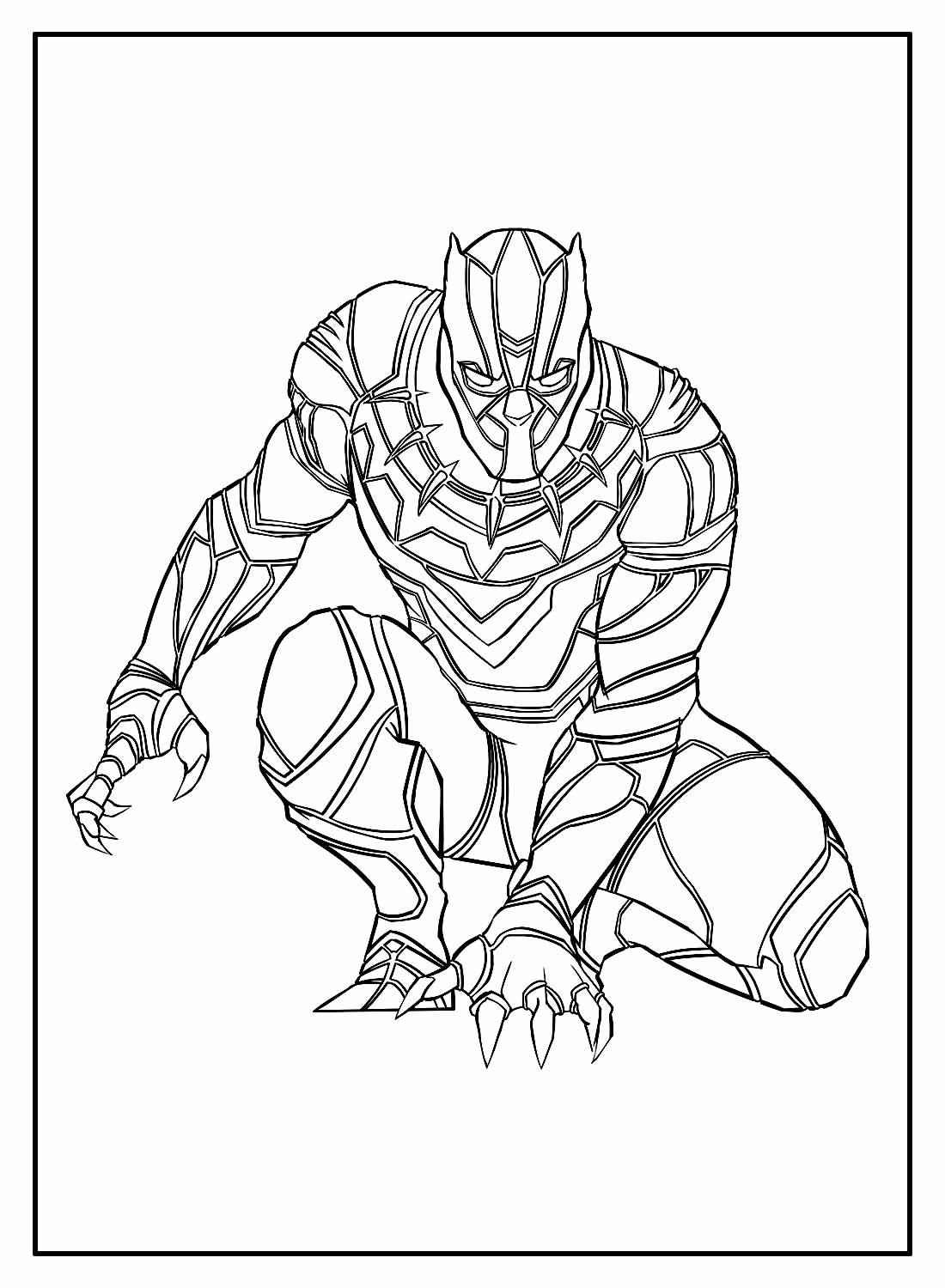 Schwarzer Panther Ausmalbilder 558