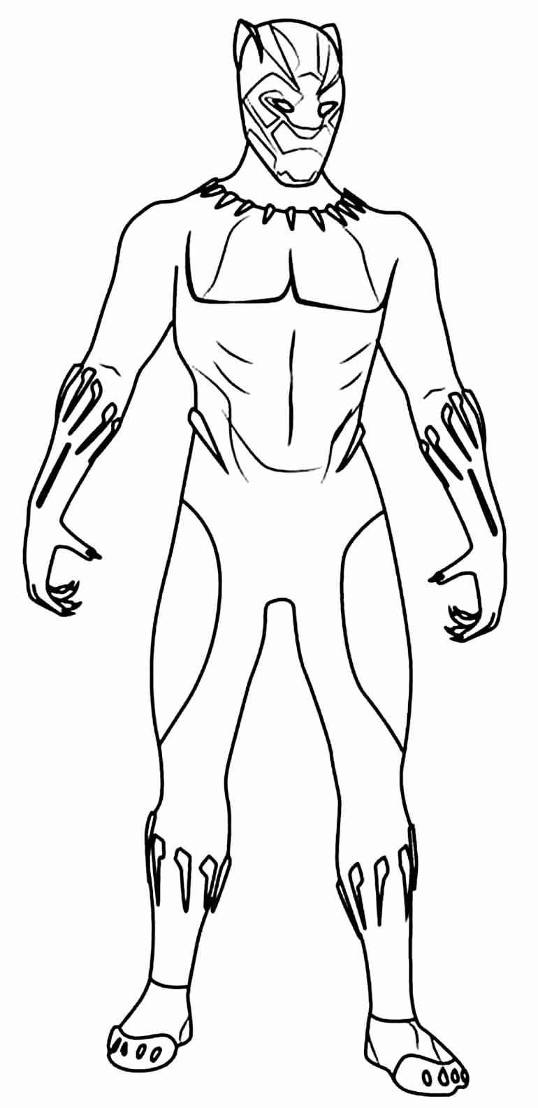 Schwarzer Panther Ausmalbilder 717