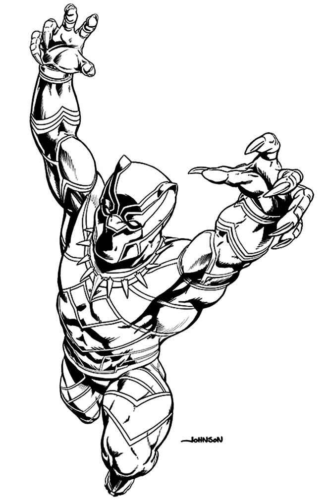 Schwarzer Panther Ausmalbilder 740