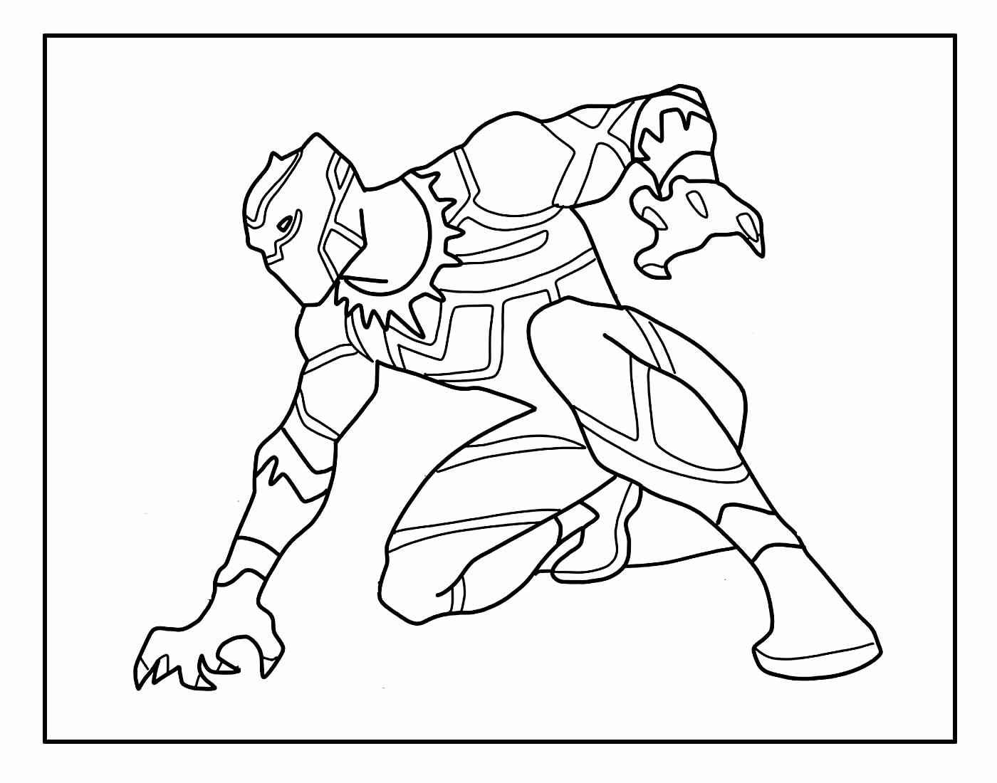 Schwarzer Panther Ausmalbilder 759