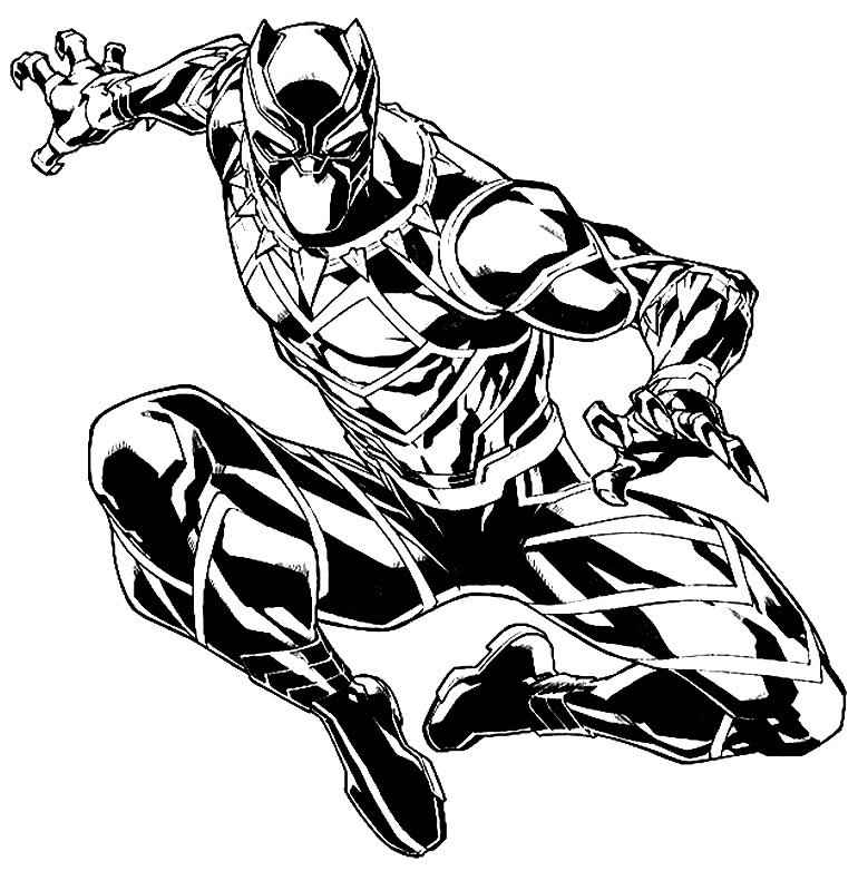 Schwarzer Panther Ausmalbilder 801