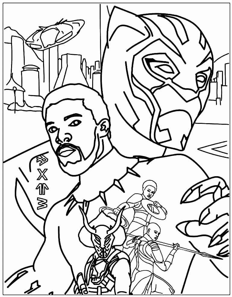 Schwarzer Panther Ausmalbilder 886