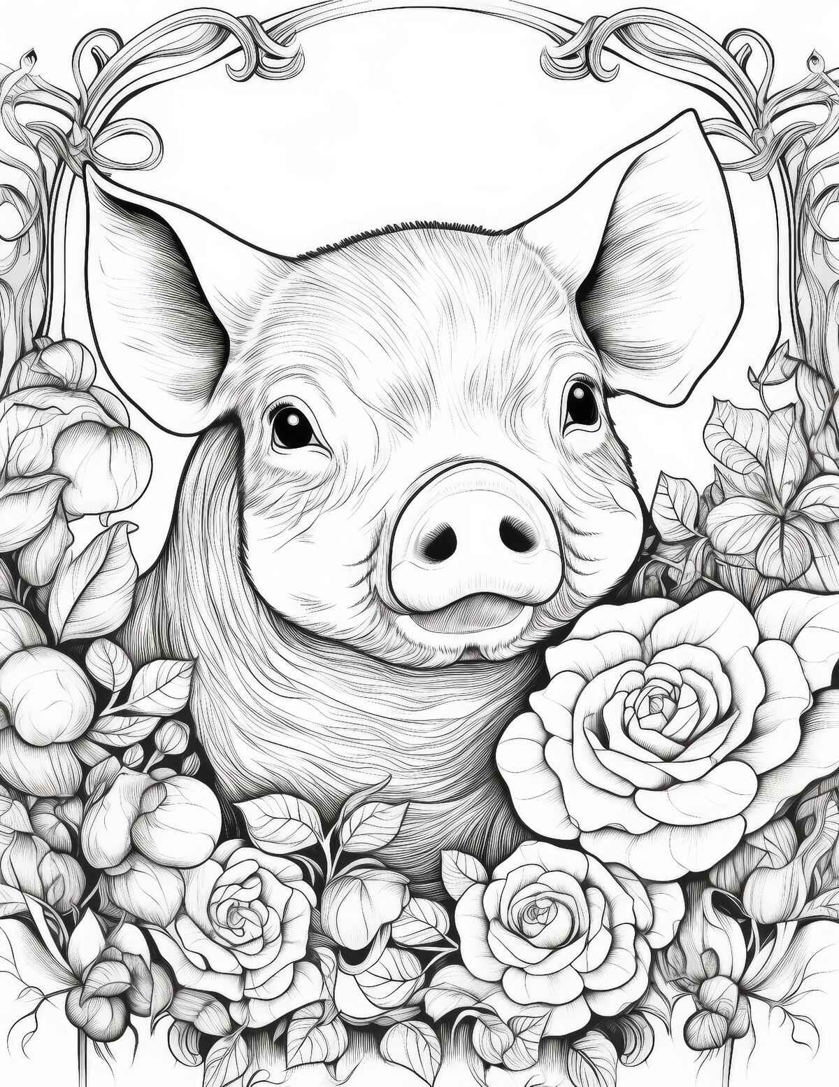 Schwein Ausmalbilder 083