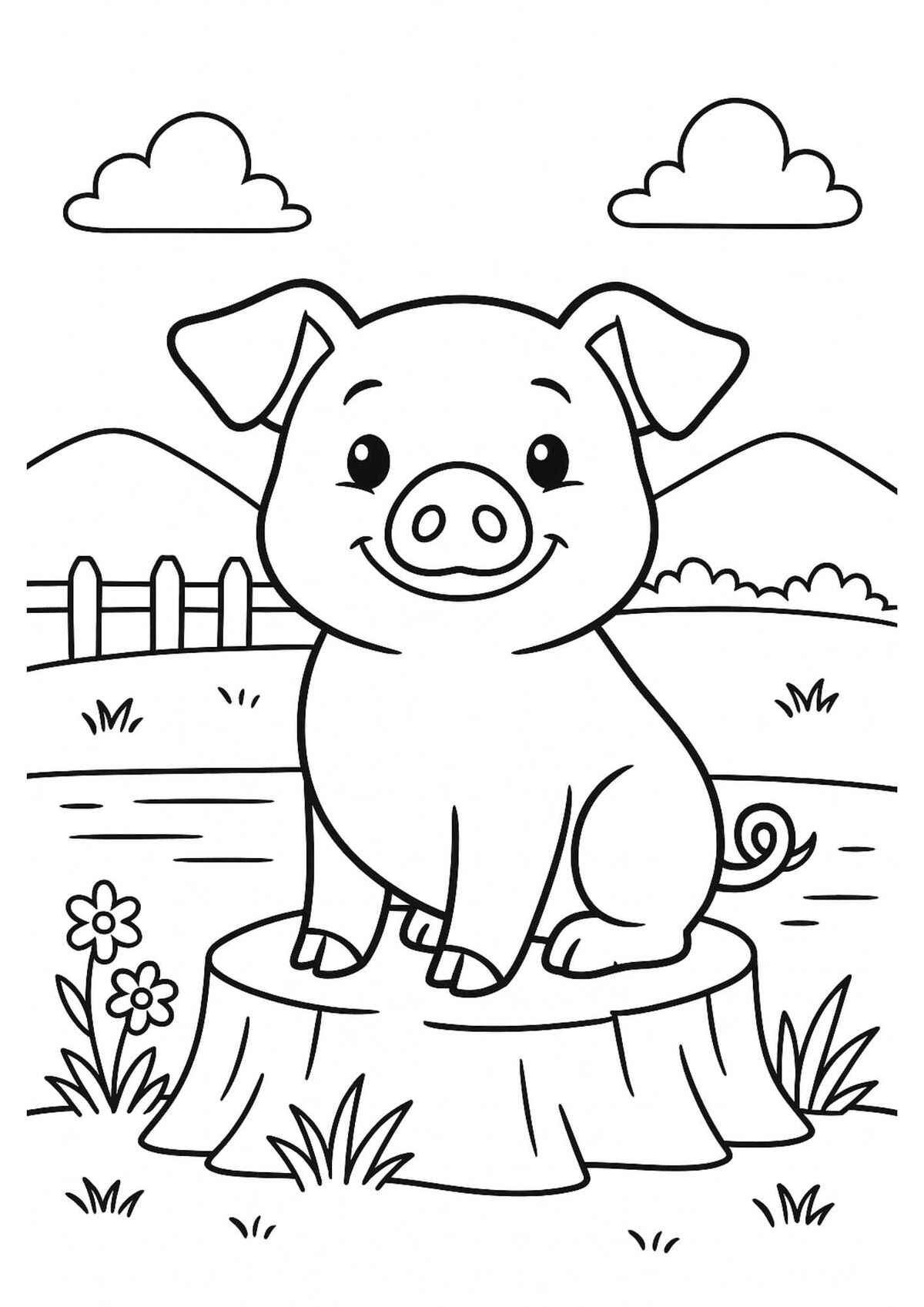 Schwein Ausmalbilder 179