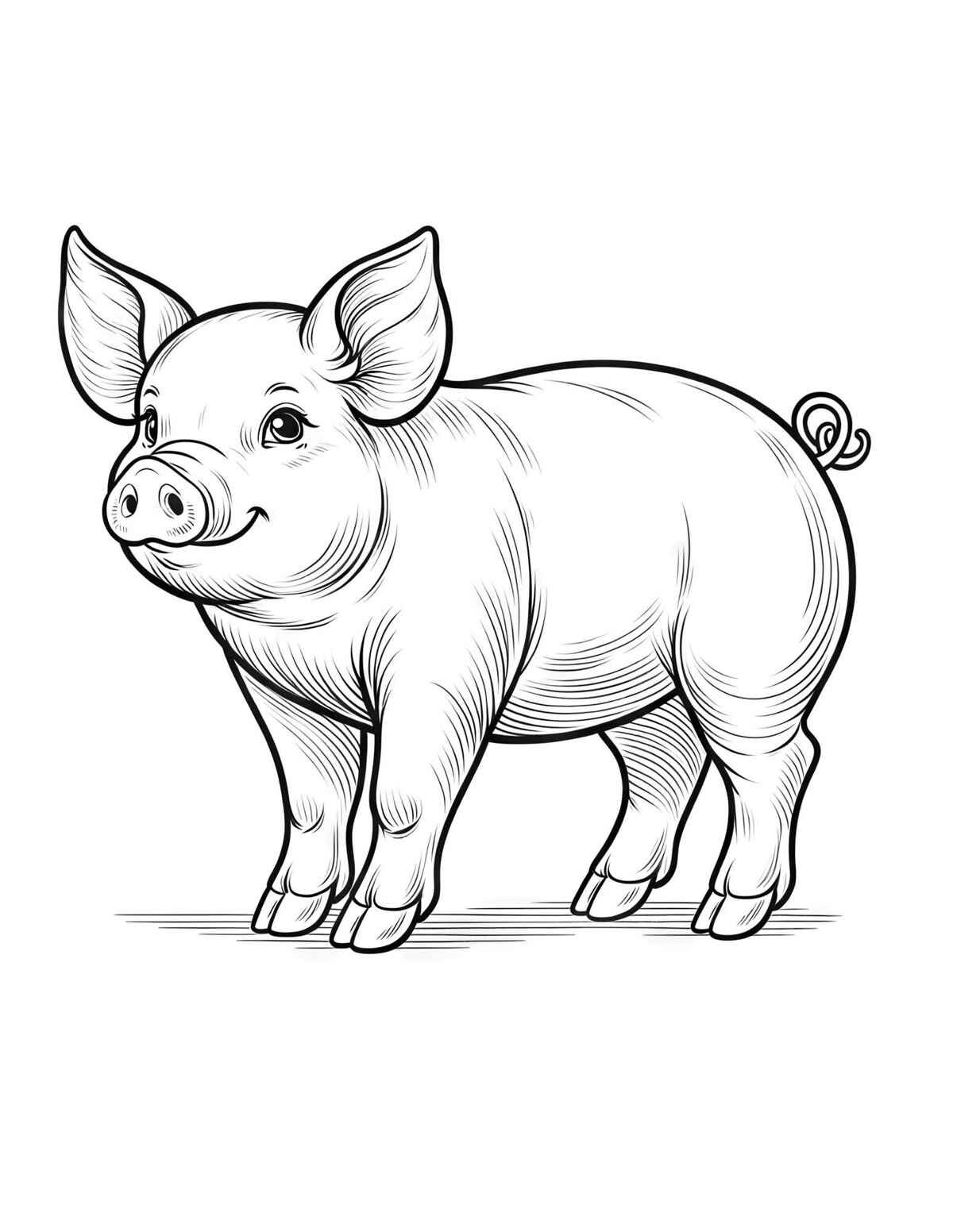 Schwein Ausmalbilder 527