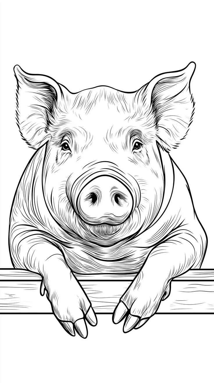 Schwein Ausmalbilder 689