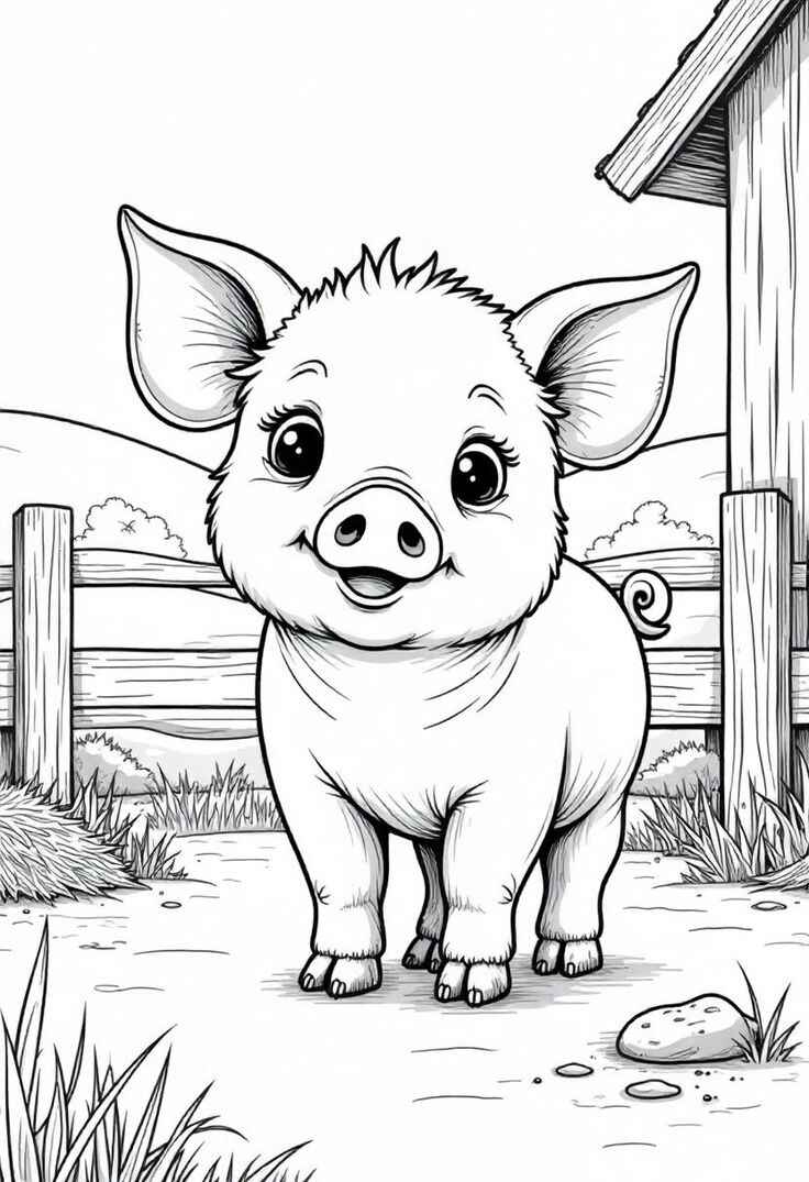 Schwein Ausmalbilder 695