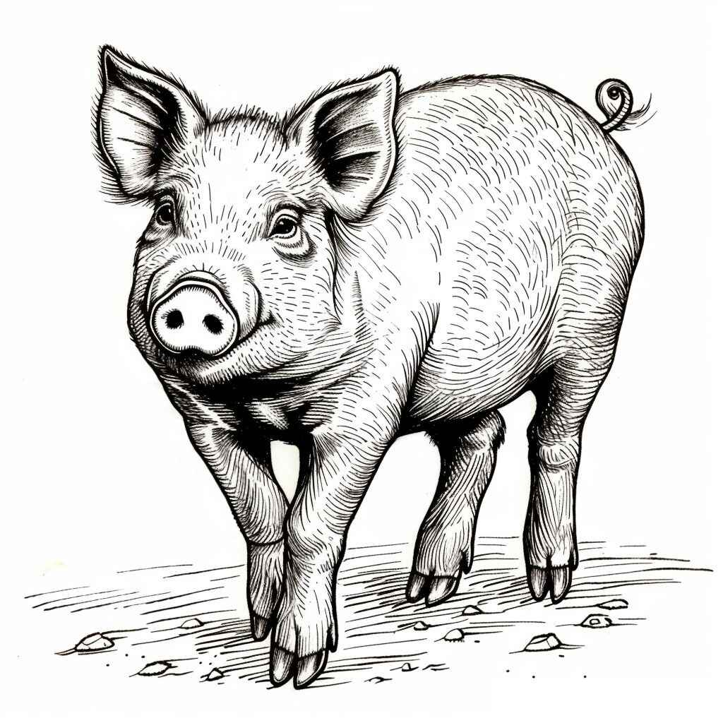 Schwein Ausmalbilder 857
