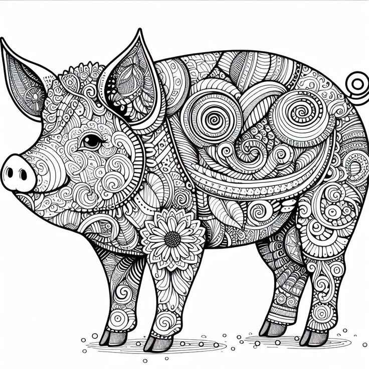 Schwein Ausmalbilder 934