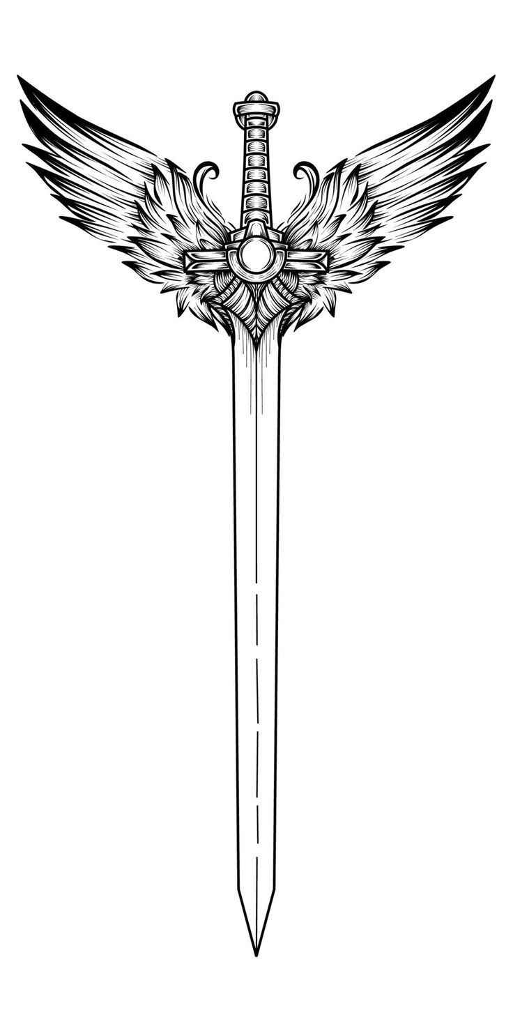 Schwert Ausmalbilder 132