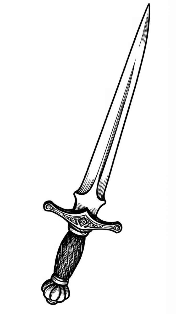 Schwert Ausmalbilder 222