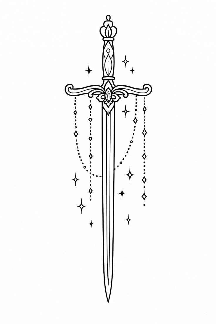 Schwert Ausmalbilder 387