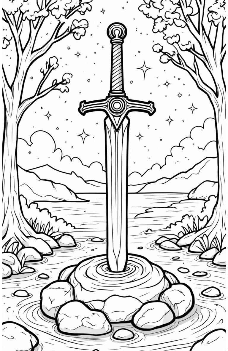 Schwert Ausmalbilder 471
