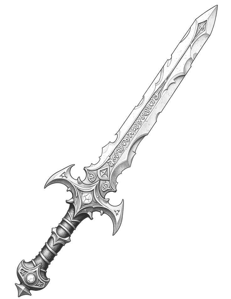 Schwert Ausmalbilder 569