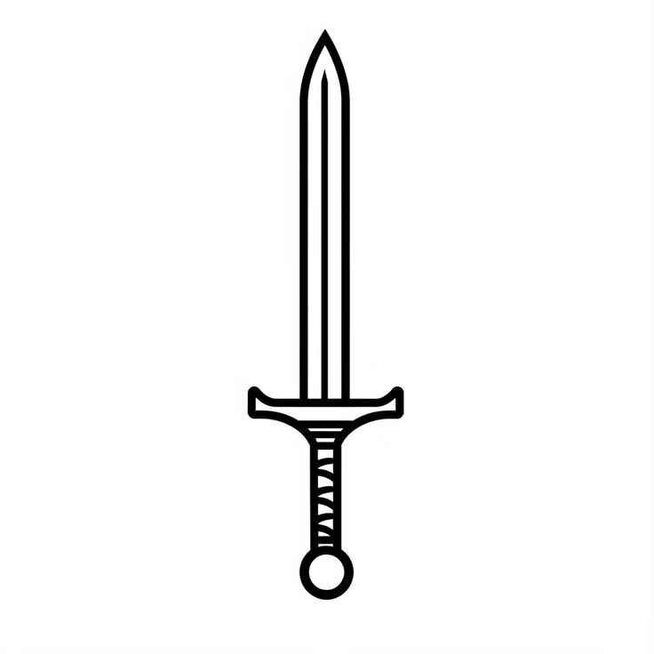 Schwert Ausmalbilder 633