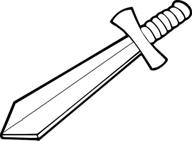 Schwert Ausmalbilder 918