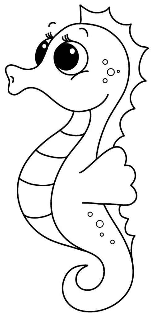 Seepferdchen Ausmalbilder 067