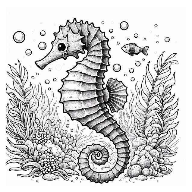 Seepferdchen Ausmalbilder 159