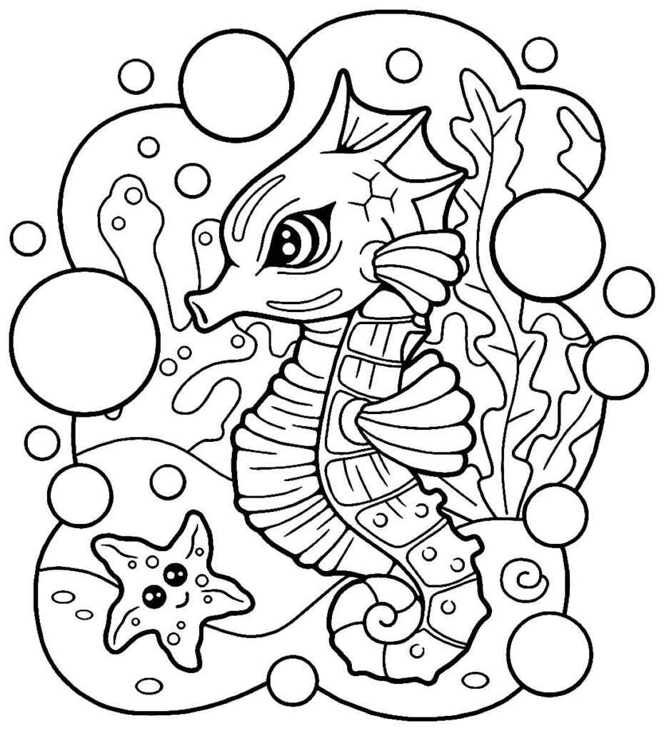 Seepferdchen Ausmalbilder 270