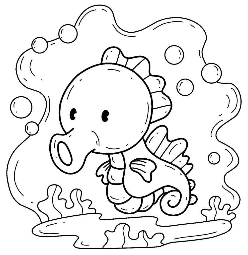 Seepferdchen Ausmalbilder 362