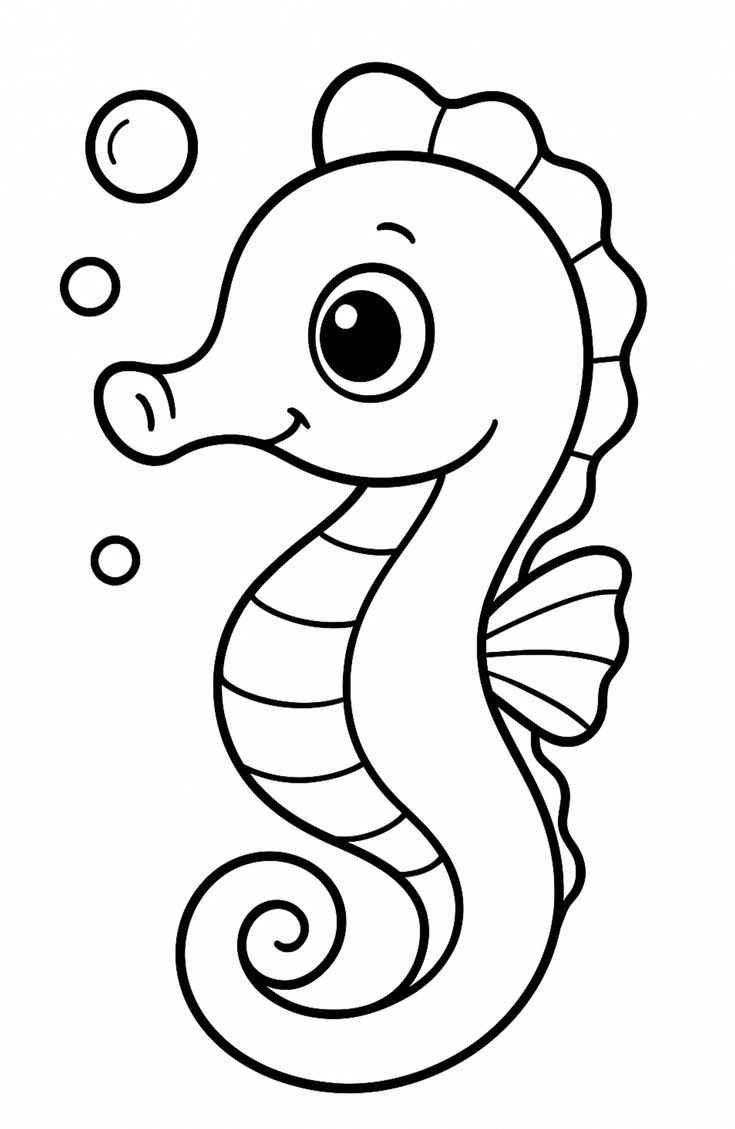 Seepferdchen Ausmalbilder 392