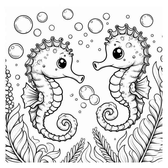 Seepferdchen Ausmalbilder 512