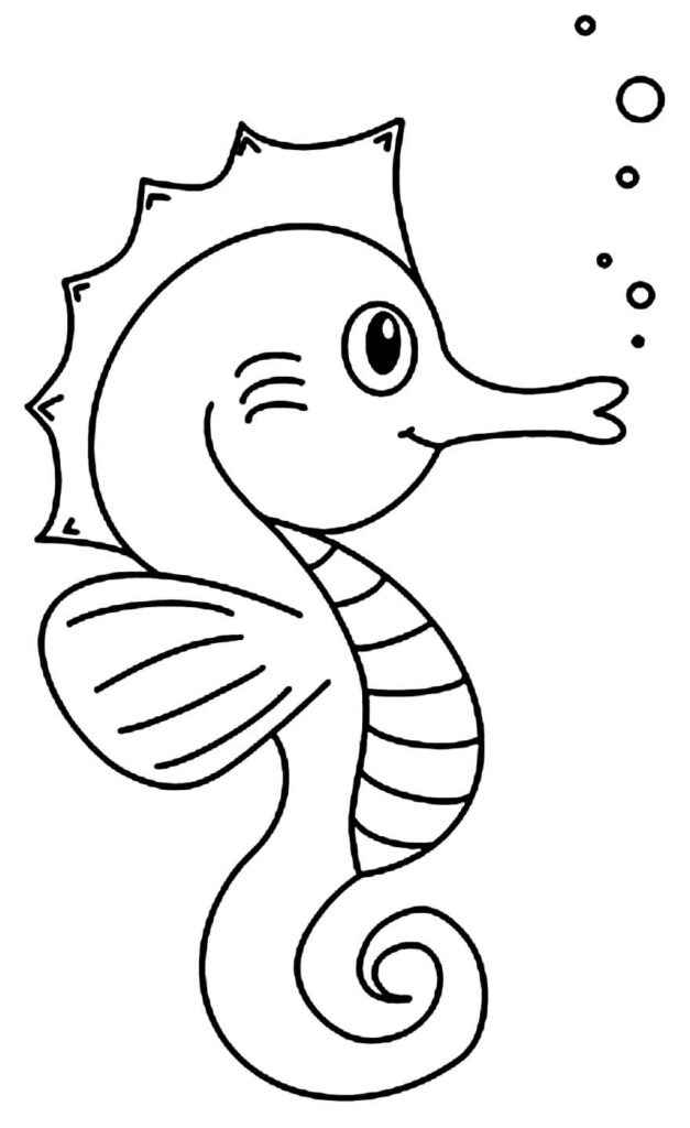 Seepferdchen Ausmalbilder 791