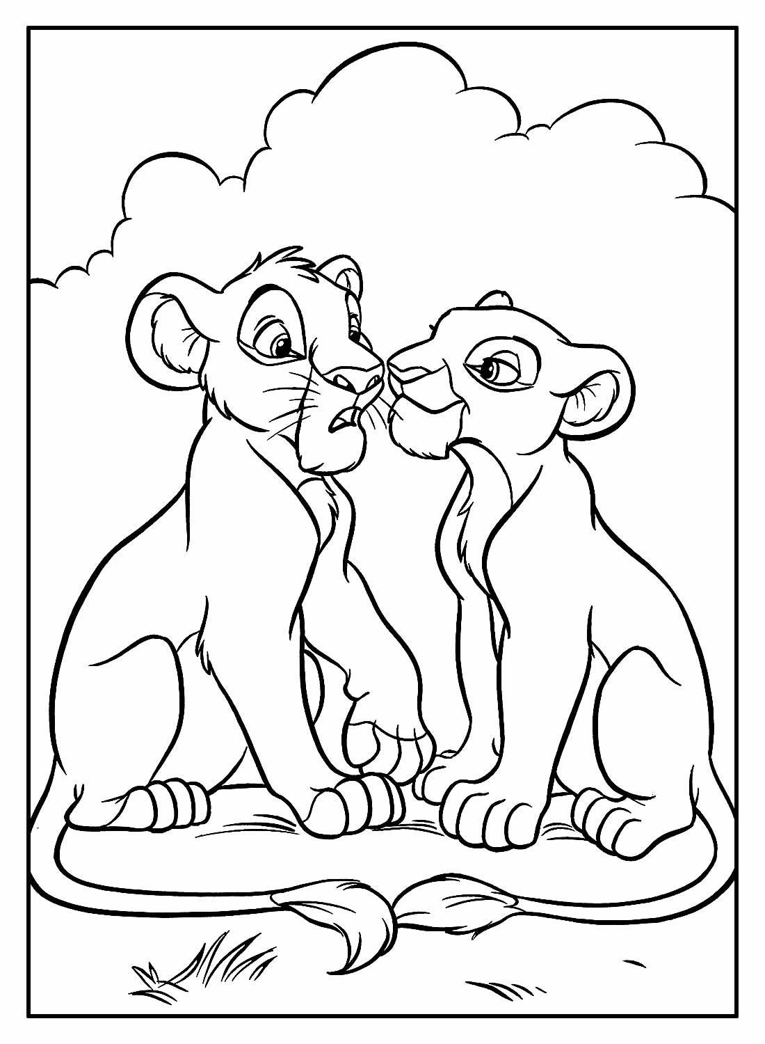 Simba Ausmalbilder 813