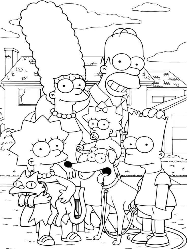 Simpsons Ausmalbilder 018