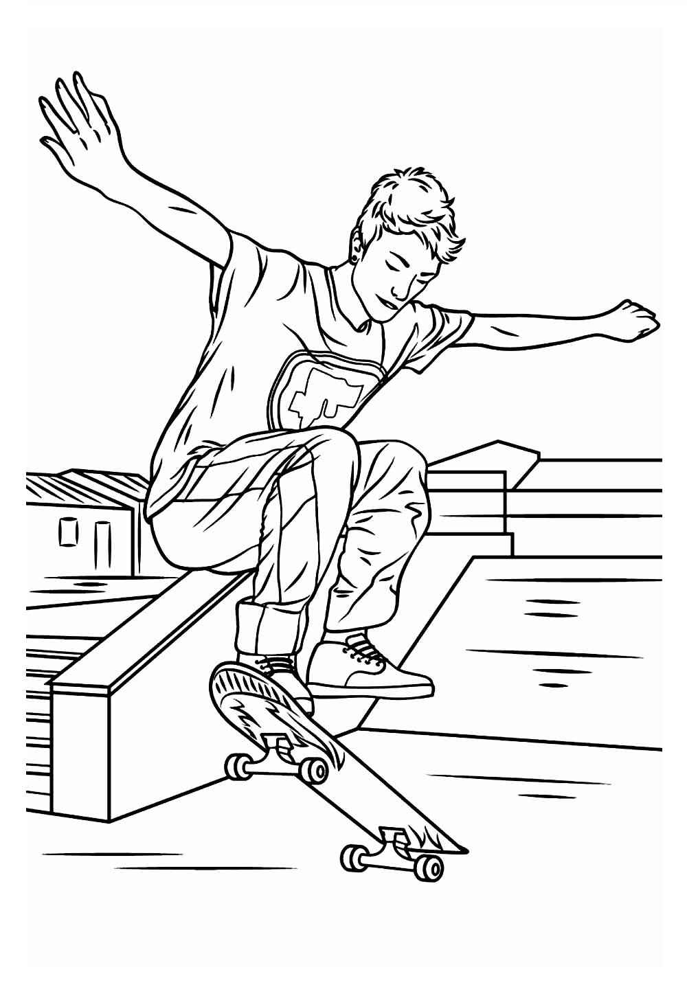 Skate Ausmalbilder 766