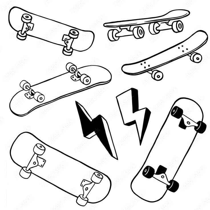 Skate Ausmalbilder 963