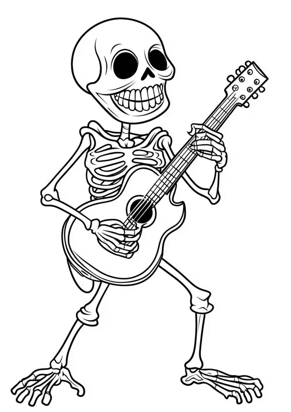 Skelett Ausmalbilder 186