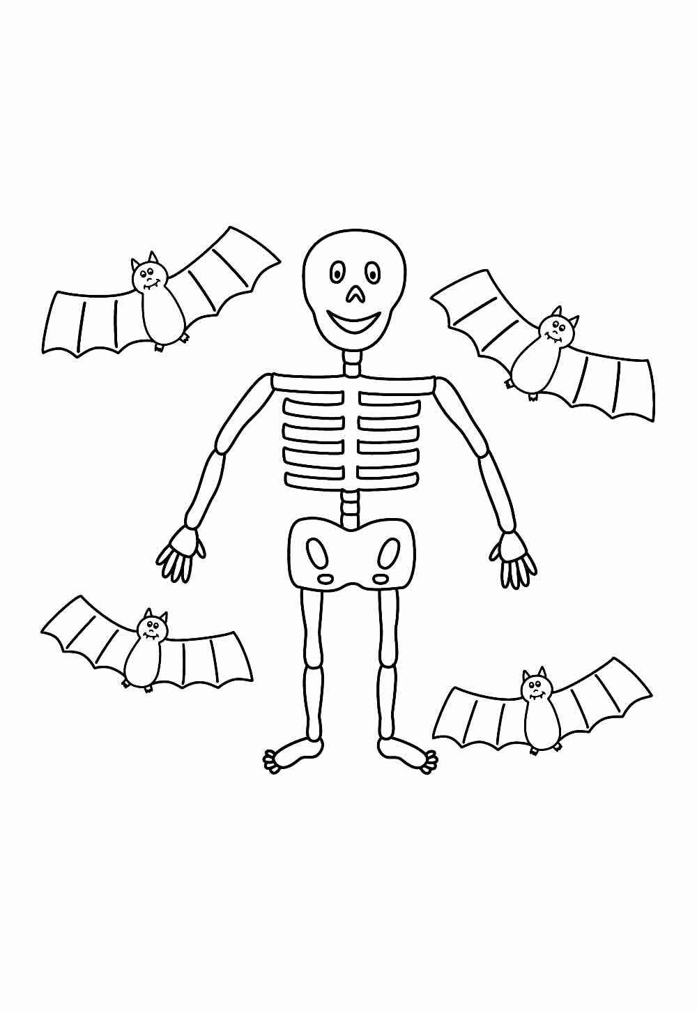 Skelett Ausmalbilder 331