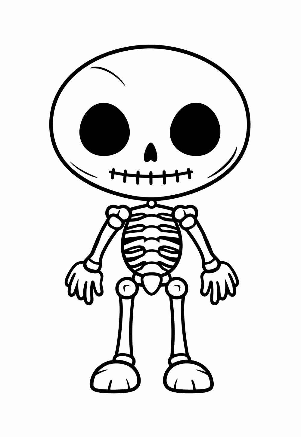 Skelett Ausmalbilder 419