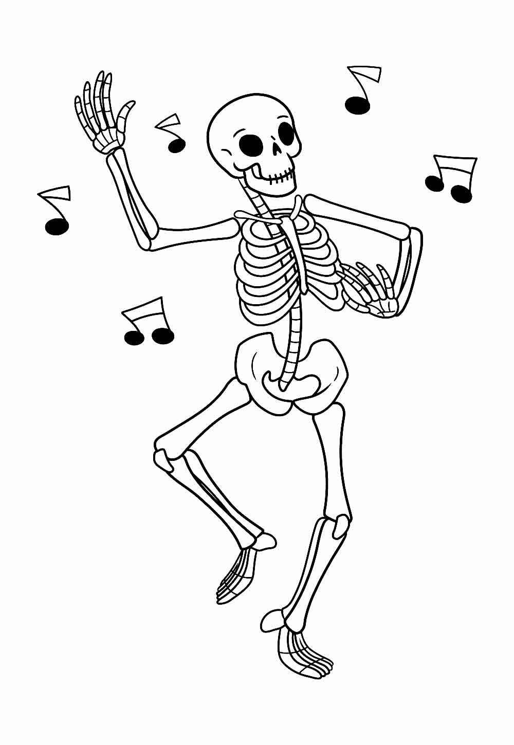 Skelett Ausmalbilder 664