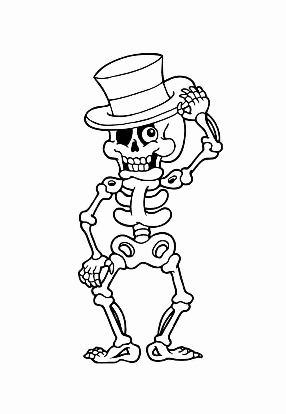 Skelett Ausmalbilder 753