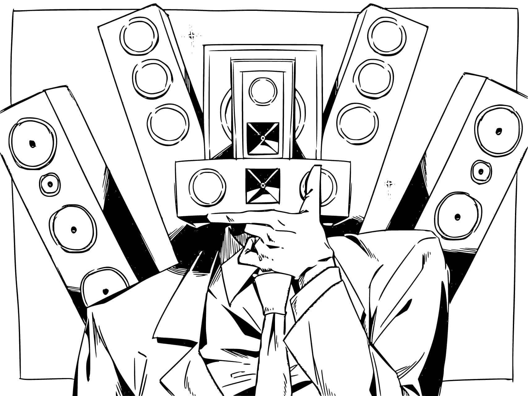 Skibidi Toilet Ausmalbilder 012