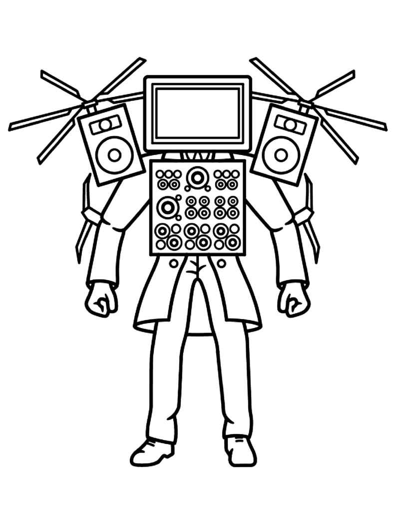 Skibidi Toilet Ausmalbilder 115