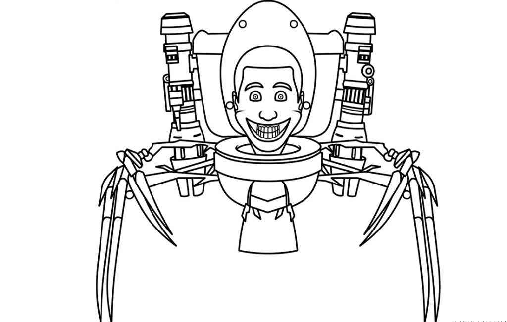 Skibidi Toilet Ausmalbilder 442