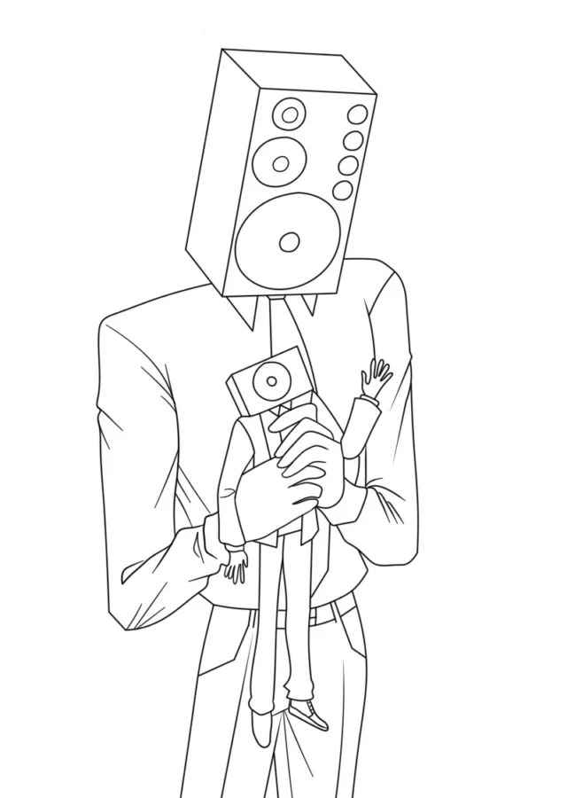 Skibidi Toilet Ausmalbilder 734