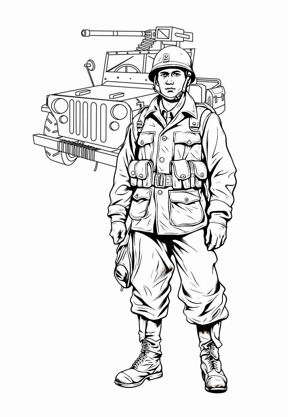 Soldaten Ausmalbilder 756